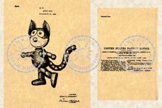 US Patent for FELIX THE CAT   Schoenhut 1925 #194  