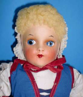 JUNEL NOVELTIES   Heidi of Switzerland   Cloth Doll   Vintage with Tag 