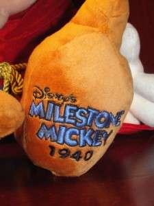 Mickey Mouse Sorcerer Stuffed Animal Mouse Plush Disney Milestone w 