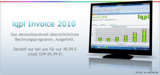 Neu + lqpl Invoice 2010 Warenwirtschaft Rechnungen ++  