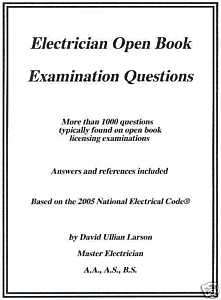 2000 Electrician Exam Questions With Answers 2005 NEC  