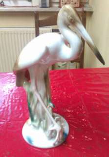 Porzellanfigur Vogel Reiher ca 37 cm hoch in Köln   Chorweiler 