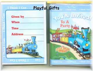 Little Engine That Could Birthday Invitation Clown  