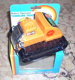 Vintage TUMBLING TRACTOR Battery Operated shell NIB   