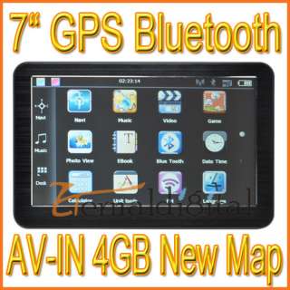 Car GPS Navigation Touch Screen bluetooth av in 4gb  