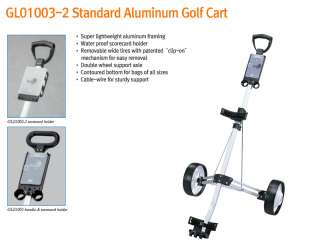 AMH GL01003 2 2 wheel Aluminum Push Pull Golf Cart  