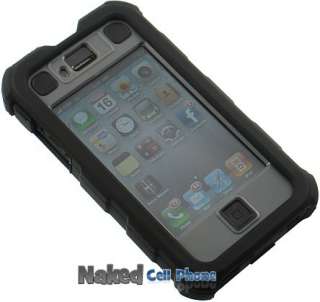 AGF BALLISTIC HC BLACK CASE SKIN HOLSTER FOR iPHONE 4  