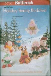 OOP Butterick Christmas Holiday Decoration XMAS Sewing Pattern  
