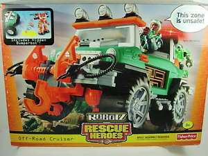 New Fisher Price Robotz Rescue Heroes Off Road Cruiser  