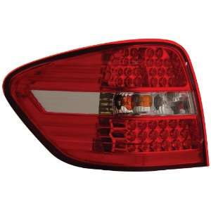 Anzo USA 321053 Mercedes Benz ML Red/Clear LED Tail Light Assembly 