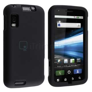   Quality Black Rubber Hard Skin Case For Motorola Atrix 4G MB860  