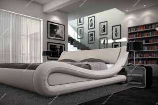 Design Doppelbett ZETA 180x200 weiss Bett Schlafzimmer  
