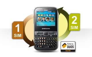 NEW SAMSUNG C3222 Chat Dual Sim Unlocked Phone  black 8806071105321 