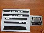 BRITAINS DEUTZ DX92 BONNET SIDES CAB STICKERS items in diecast model 