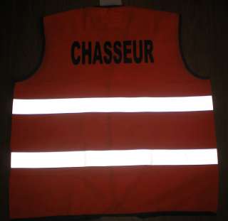   GILET dossard SECURITE ORANGE FLUO personnalisé   L/XL