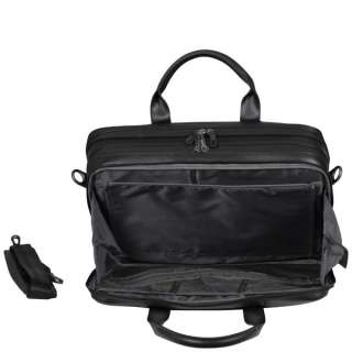Dell Deluxe Black Leather 15.6 Laptop Bag (W0FCT) Made by Targus 