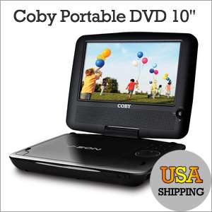 COBY TFDVD1029 10Swivelscreen Slim Portable DVD Player  
