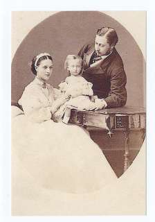 mm458  King Edward VII & Alexandra & baby Albert Victor 1864  Royalty 