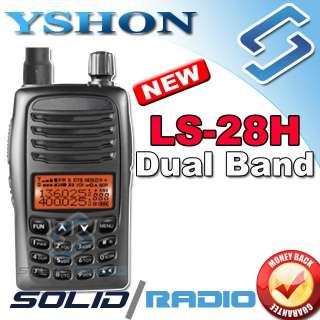 Yshon LS 28H dual band ham radio + FREE PTT earpiece  