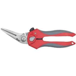 Clauss 8 Stainless Steel Bent Snip With Integrated Wire Cutter 