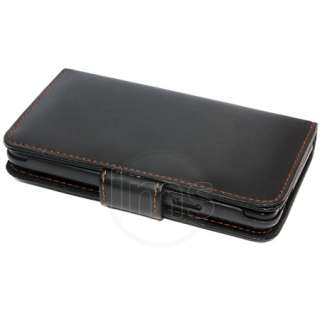 BLACK WALLET LEATHER CASE FOR SAMSUNG GALAXY S2 i9100  
