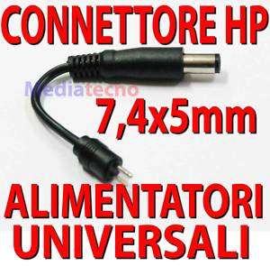 CONNETTORE HP COMPAQ UNIVERSALE ALIMENTATORE SPINOTTO  