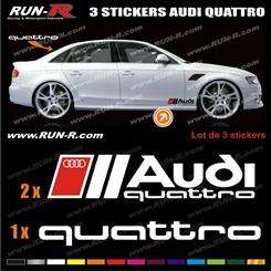   Sticker Audi   A1 A3 S3 A4 S4 A6 RS TT Quattro   AU21