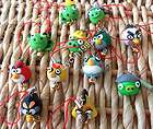 36pcs hand made clay cartoon figures mobil phone charms string strap 