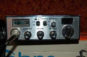 VINTAGE COBRA 21 XLR 40 CHANNEL CB RADIO WITH ORIGINAL BOX  