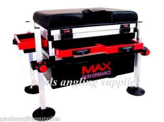   / Match Fishing Seat Box 3 Drawer Square Legs Max Performance  