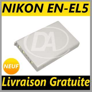   Batterie Li Ion EN EL5 pour Appareil Photo Nikon CoolPix 7900 