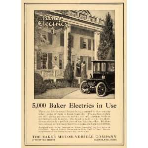 1911 Ad Baker Vehicle Electric Exide Ironclad Edison House Auto 