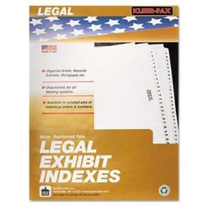  KLEER FAX 80000 Series Legal Index Dividers KLF82298 