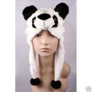 Cartoon animal panda cute fluffy plush Hat cap H1411  