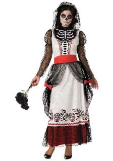 Adult Skeleton Bride Costume   Gothic Bride Costumes   Day of the Dead