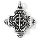 Bali Designs by Robert Manse Sterling Silver Cross Crest Pendant at 