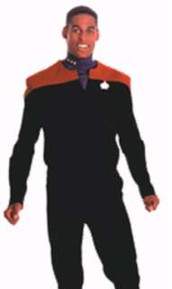 Star Trek Deep Space Nine Costume. Mens red shirt with purple dickie 