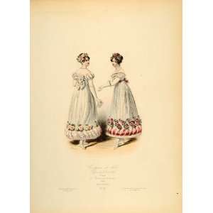  1870 French Dancers Costume Dress Dance 1819 France 