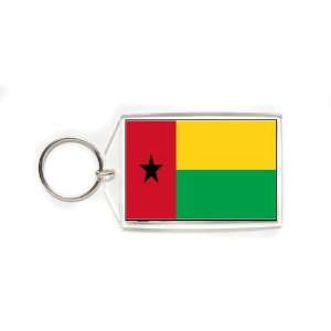  Guinea Bissau Flag Double Sided Acrylic Key Ring Large 