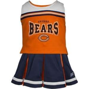  Toddler Girls Chicago Bears 2 Piece Poly Cheer Set Sports 