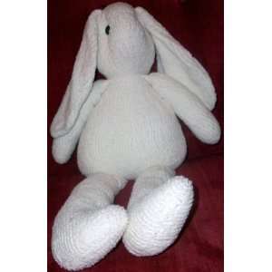   19 Plush Hand Made Vintage White Bunny Rabbit Doll Toy Toys & Games