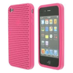  Celicious Hot Pink Net Silicone Skin Case for Apple iPhone 