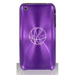   Purple C252 Aluminum Metal Back Case Basketball Cell Phones