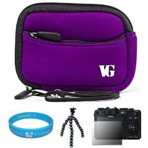Purple Mini Glove Protective Neoprene Sleeve Carrying Case for Nikon 