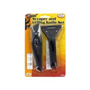  2 Piece scraper and utility knife set   Case of 48 