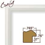 Picture Frame CLEARANCE Smooth Cream 1.15 Wide Complete New Frame 