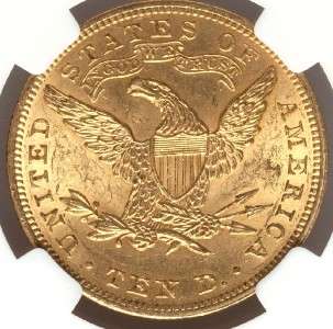 PQ Choice BU 1905 $10 Liberty Eagle Gold Coin   NGC MS 62   CAC 