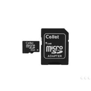  Cellet MicroSDHC 8GB Memory Card for Samsung Gravity 2 