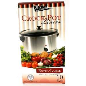  Kitchen Collection CROCK POT LINERS   Extra Large, 10 
