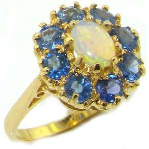   Sapphire Cocktail Ring  Size 7.5   Finger Sizes 5 to 12 Available